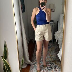 Amy Lynn Faux‎ Leather Shorts Size Large